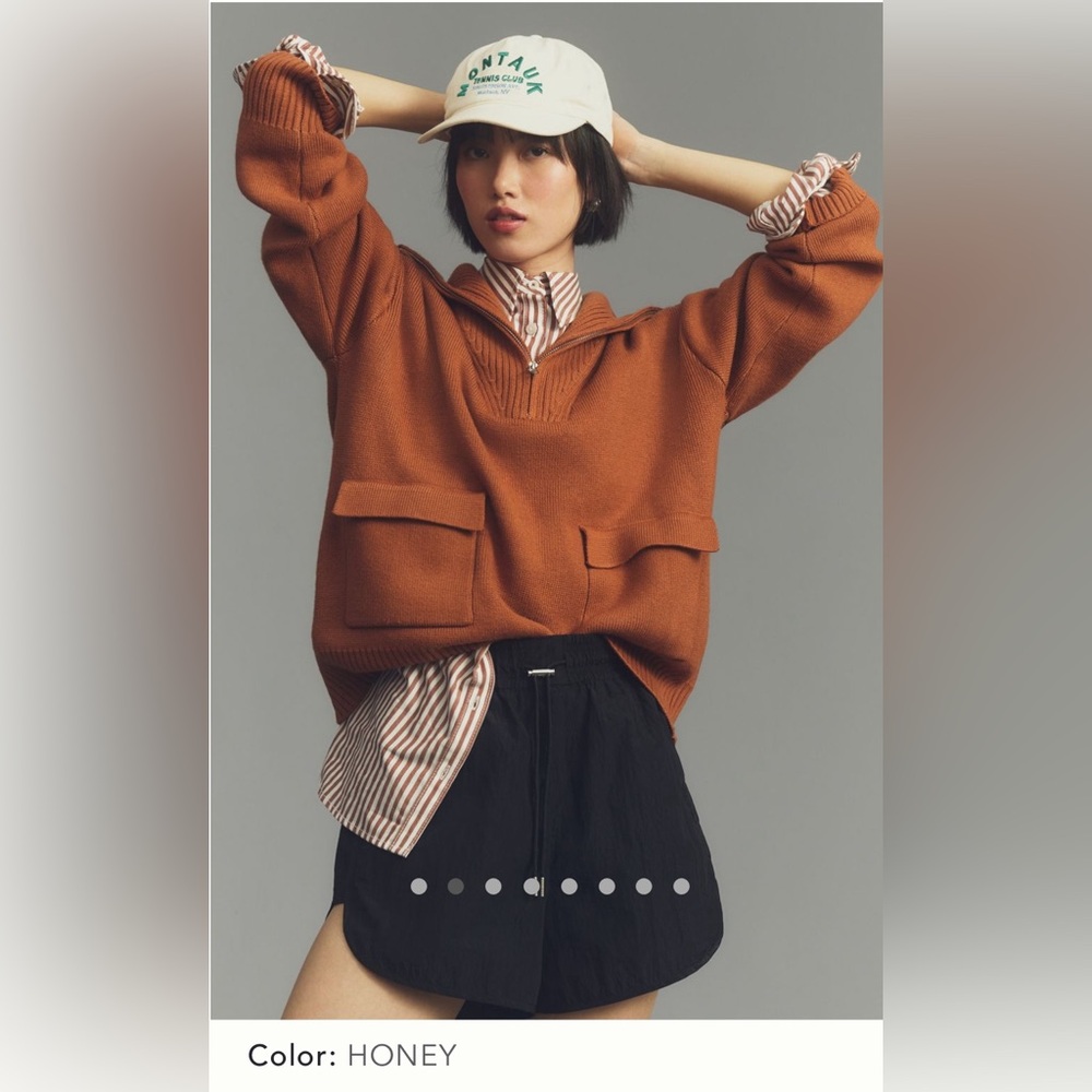 Anthropology English Factory Half Zip pullover Sweater